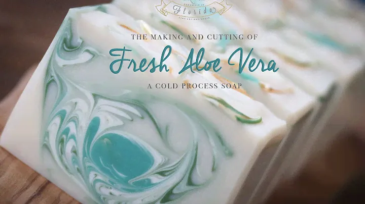 The Making and Cutting of Fresh Aloe Vera Cold Process Soap
