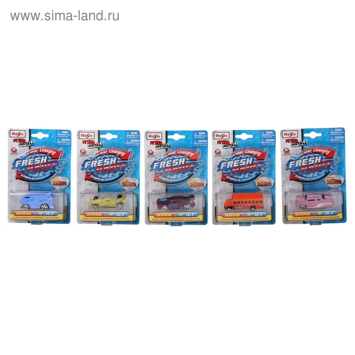 Машинки, меняющие цвет Fresh Paint, МИКС