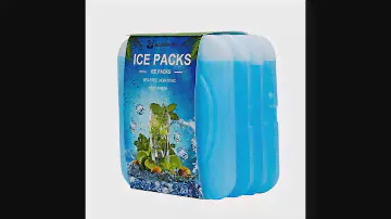 Fit fresh lunch box slim thin cool cooler gel ice pack brick for food storage ice box