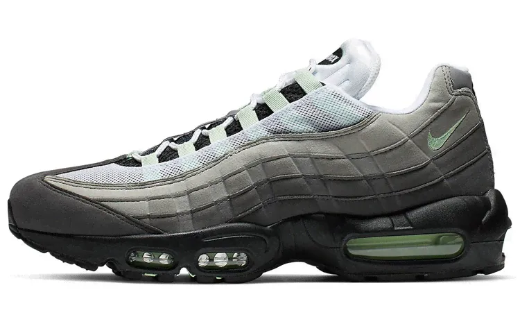 Nike Air Max 95 OG Fresh Mint retro shock absorption breathable low-top air cushion casual running shoes for men and women with the same black and green