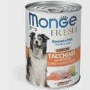 Monge / Монж Dog Fresh Chunks in Loaf консервы для пожилых собак мясной рулет индейка с овощами 400г